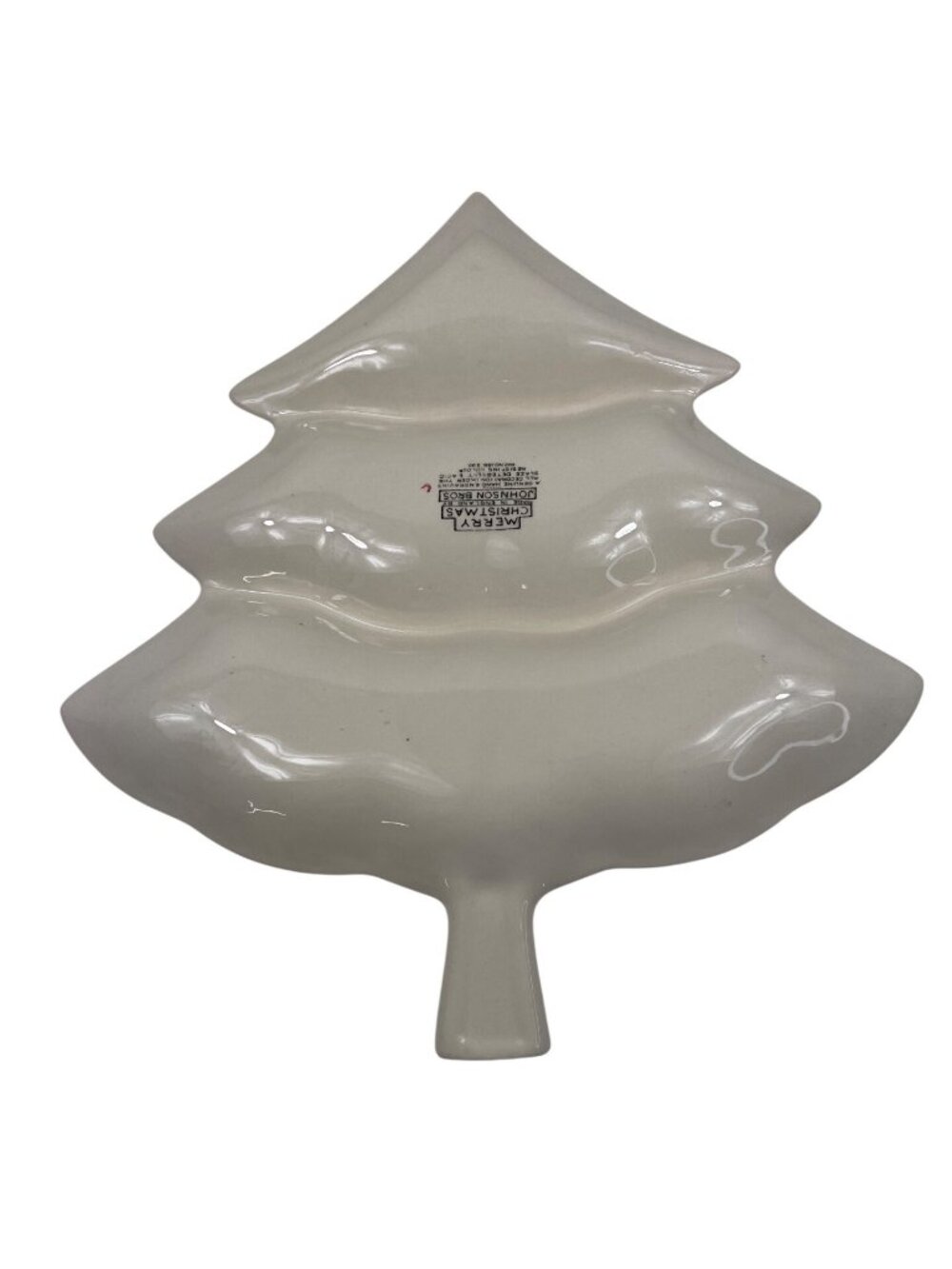 Johnson Bros Merry Christmas Tree-Shaped 3-Part Relish Serving Dish Festive - Picture 9 of 12
